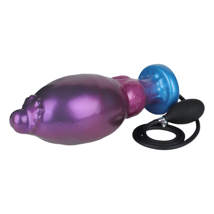 Power Monsters - Rift Titan - Opblaasbare Monster Dildo - 24 cm - Paars/Blauw-Erotiekvoordeel.nl