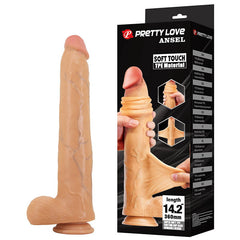 Pretty Love - Ansel - Super Grote Dildo - TPE - 36 cm - Lichte Huidskleur-Erotiekvoordeel.nl