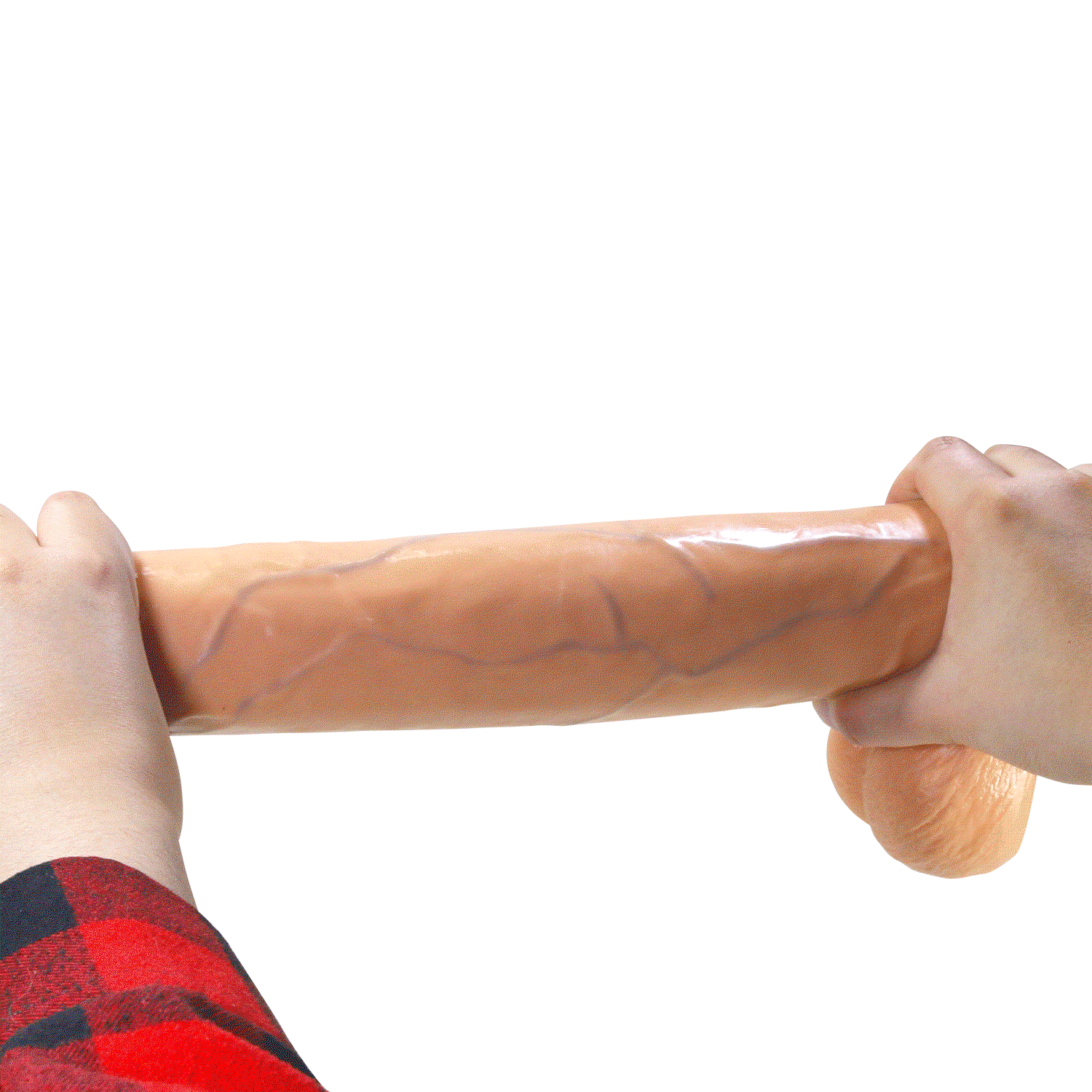 Pretty Love - Ansel - Super Grote Dildo - TPE - 36 cm - Lichte Huidskleur-Erotiekvoordeel.nl