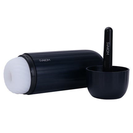 SVAKOM - Sam Neo Pro Connexion Series - Interactive Masturbator - With Heating Function - Blue