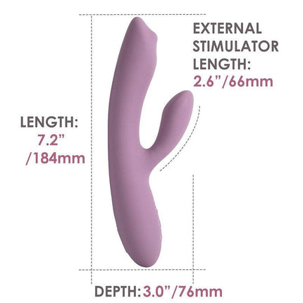 SVAKOM - Trysta Neo - Interactieve Rabbit Vibrator met G-Spot Balletje - Pink-Erotiekvoordeel.nl