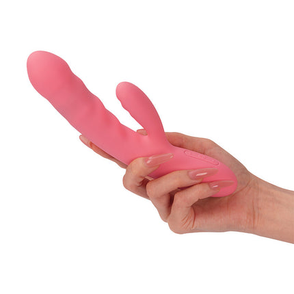 Svakom - Avery - Stotende Rabbit Vibrator - Strawberry Pink-Erotiekvoordeel.nl