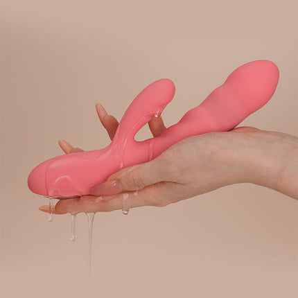 Svakom - Avery - Stotende Rabbit Vibrator - Strawberry Pink-Erotiekvoordeel.nl