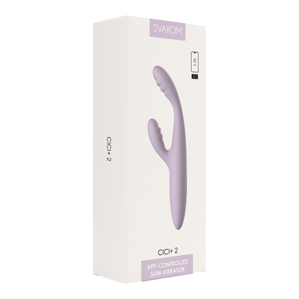 Svakom - Cici 2+ Verwarmende G-Spot Vibrator Met Flexibele Kop - Met App Control - Lila (kopie)-Erotiekvoordeel.nl