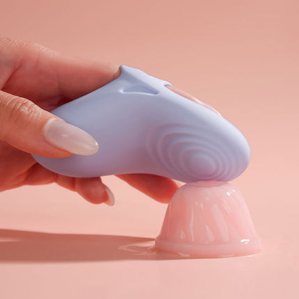 SVAKOM - Echo 2 - Flexibele Vinger Vibrator - App Control - Sky Blue-Erotiekvoordeel.nl