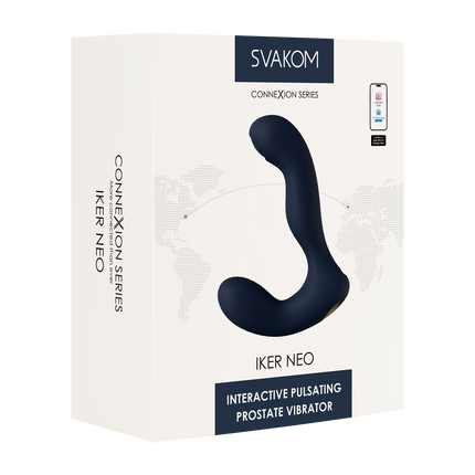 Svakom - Iker Neo - Perineum & Prostaat Vibrator - App Control - Donkerblauw-Rimbastore.com