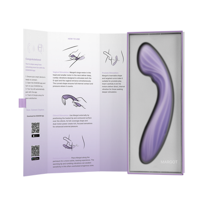 Svakom - Margot – G-spot Vibrator - Dubbele Motor - App Control – Lila-Erotiekvoordeel.nl