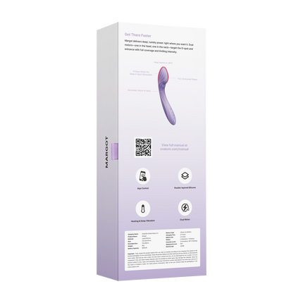 Svakom - Margot – G-spot Vibrator - Dubbele Motor - App Control – Lila-Erotiekvoordeel.nl
