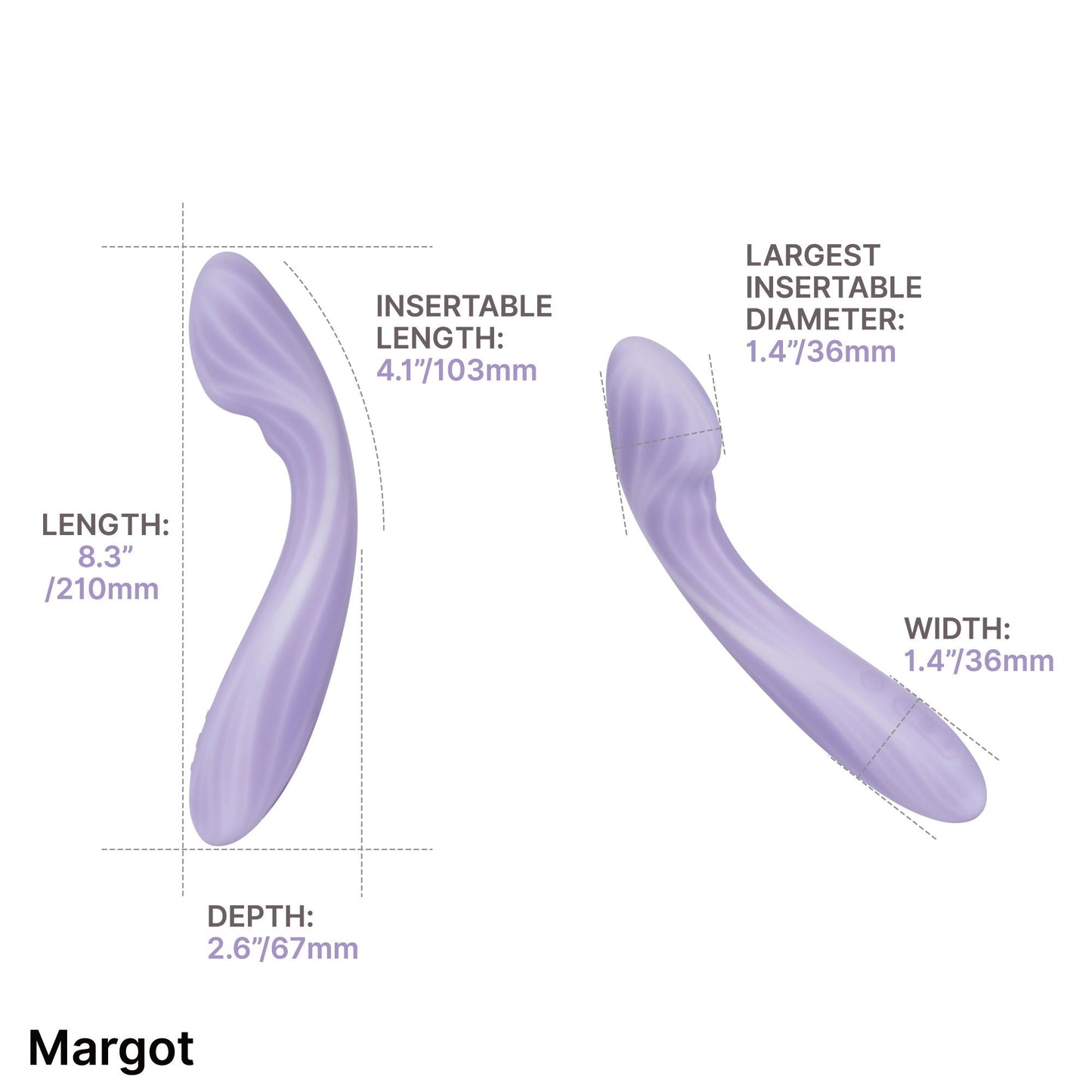 Svakom - Margot – G-spot Vibrator - Dubbele Motor - App Control – Lila-Erotiekvoordeel.nl