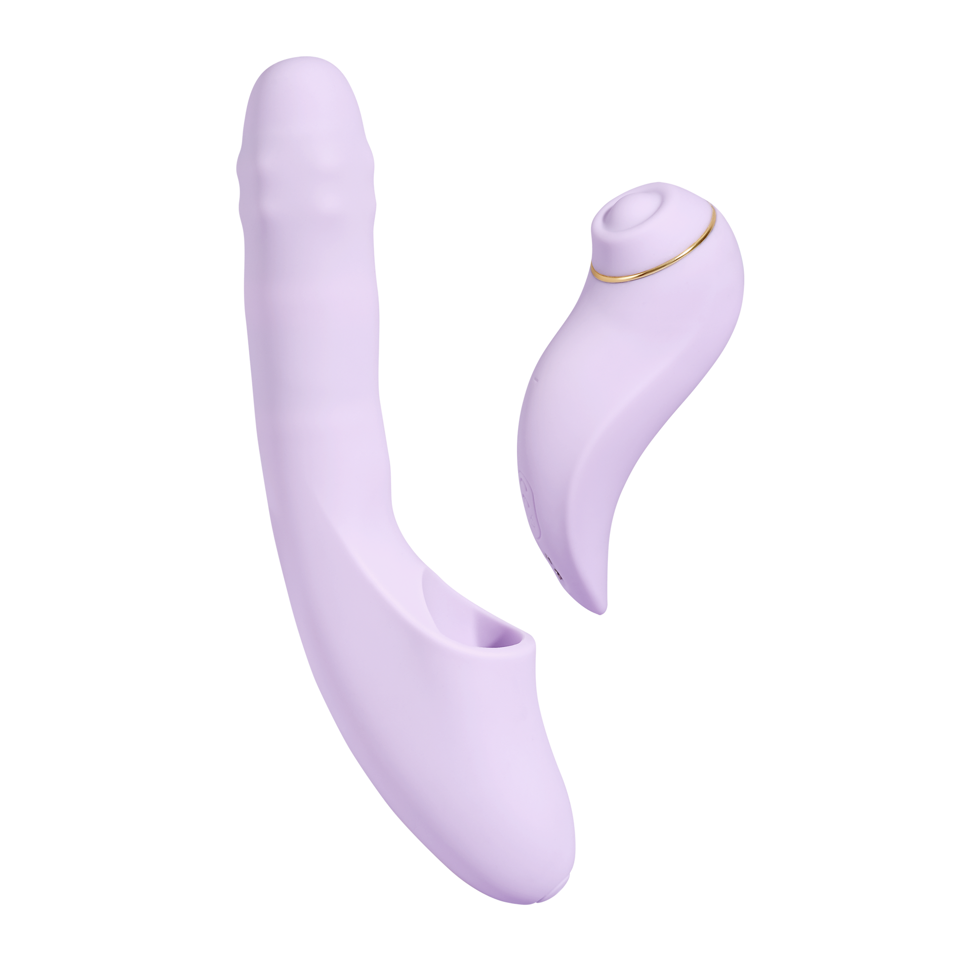 Svakom - DuoGlow – Stotende en Roterende Kralen Vibrator met Pulserende`Stimulator – Lila-Rimbastore.com