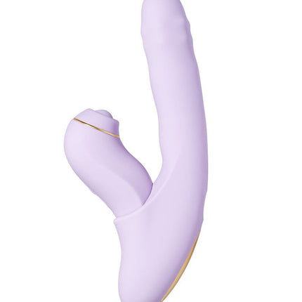Svakom - DuoGlow – Stotende en Roterende Kralen Vibrator met Pulserende`Stimulator – Lila-Rimbastore.com