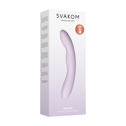Svakom - Selena- Verwarmende en Stotende Vibrator - Lila-Erotiekvoordeel.nl