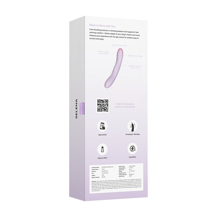 Svakom - Selena- Verwarmende en Stotende Vibrator - Lila-Erotiekvoordeel.nl