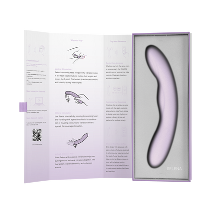 Svakom - Selena- Verwarmende en Stotende Vibrator - Lila-Erotiekvoordeel.nl
