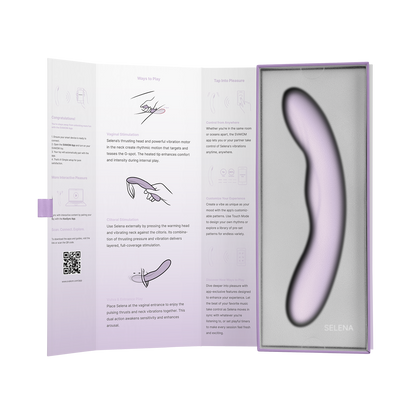 Svakom - Selena- Verwarmende en Stotende Vibrator - Lila-Erotiekvoordeel.nl
