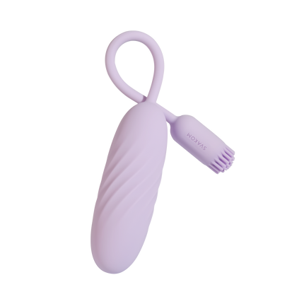 Svakom – Plume – Kugelvibrator mit flexiblem Klitorisstimulator – Pastell-Lila