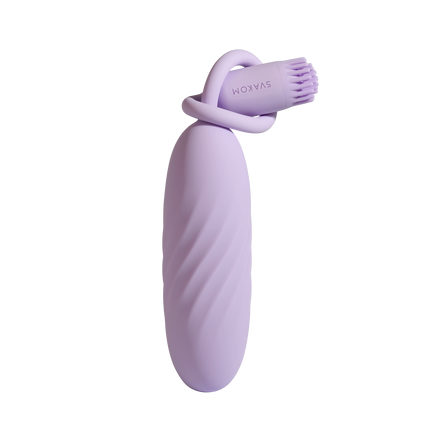 Svakom – Plume – Kugelvibrator mit flexiblem Klitorisstimulator – Pastell-Lila