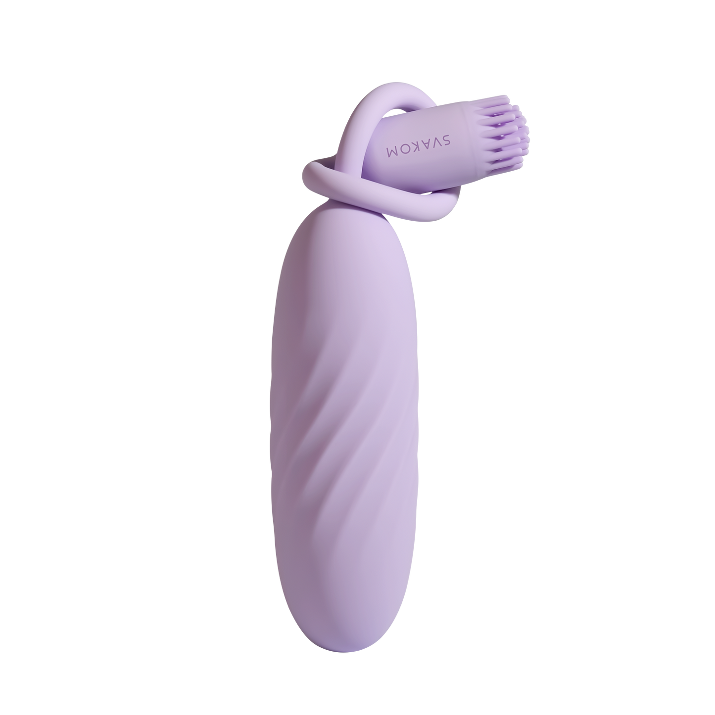 Svakom - Plume - Bullet Vibrator with Flexible Clitoral Stimulator - Pastel Lilac