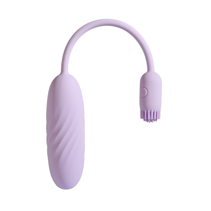 Svakom – Plume – Kugelvibrator mit flexiblem Klitorisstimulator – Pastell-Lila