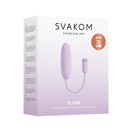 Svakom – Plume – Kugelvibrator mit flexiblem Klitorisstimulator – Pastell-Lila