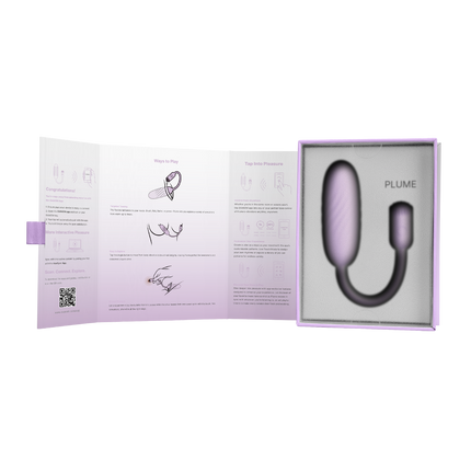 Svakom – Plume – Kugelvibrator mit flexiblem Klitorisstimulator – Pastell-Lila