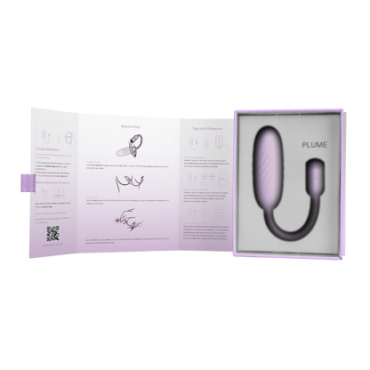 Svakom - Plume - Bullet Vibrator with Flexible Clitoral Stimulator - Pastel Lilac