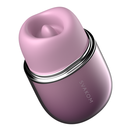 Svakom - Klitty - Estimulador de clítoris con función de lamido y succión - Dusty Lavender