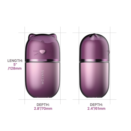 Svakom - Klitty - Estimulador de clítoris con función de lamido y succión - Dusty Lavender
