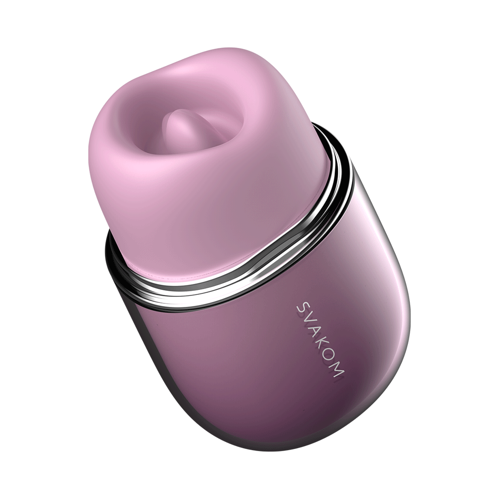 Svakom - Klitty - Estimulador de clítoris con función de lamido y succión - Dusty Lavender