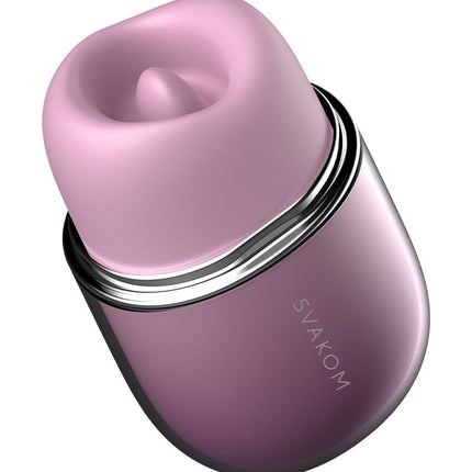 Svakom - Klitty - Estimulador de clítoris con función de lamido y succión - Dusty Lavender