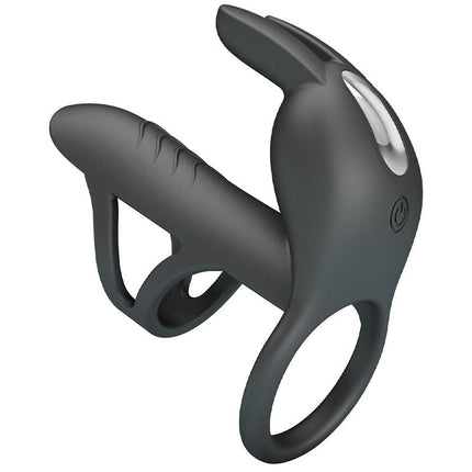 Pretty Love - Matty - Vibrerende Penis Sleeve - Zwart-Rimbastore.com