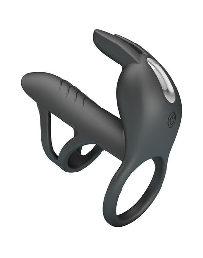 Pretty Love - Matty - Vibrerende Penis Sleeve - Zwart-Rimbastore.com