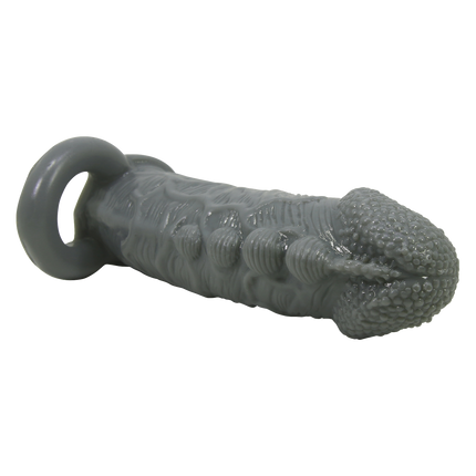Pretty Love - Faylen - Realistische Penis Sleeve - Donkergrijs-Rimbastore.com