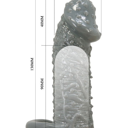 Pretty Love - Fogg - Realistische Penis Sleeve - Donkergrijs-Rimbastore.com