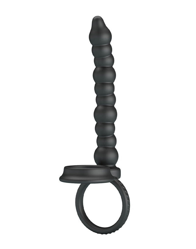 Pretty Love - Dillion - Cockring Anaal Kralen - Zwart-Rimbastore.com