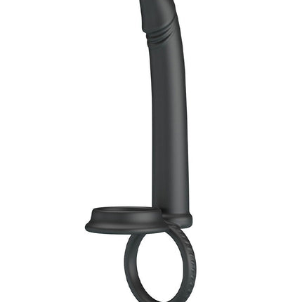 Pretty Love - Moses - Cock en Ball Ring Dildo - Zwart-Rimbastore.com