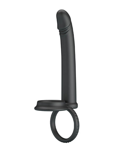Pretty Love - Moses - Cock en Ball Ring Dildo - Zwart-Rimbastore.com