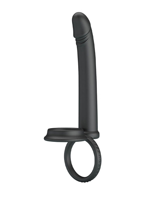 Pretty Love - Moses - Cock en Ball Ring Dildo - Zwart-Rimbastore.com