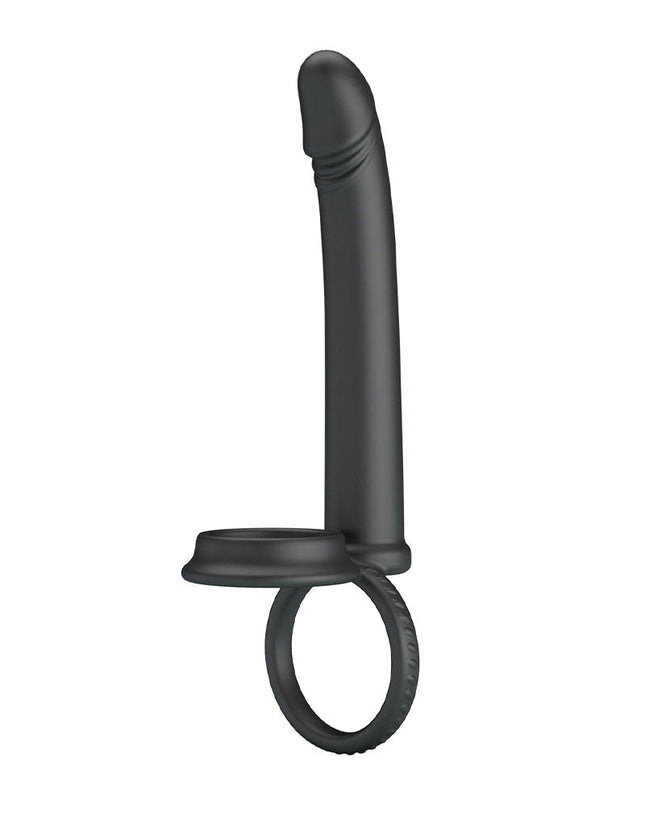 Pretty Love - Moses - Cock en Ball Ring Dildo - Zwart-Rimbastore.com