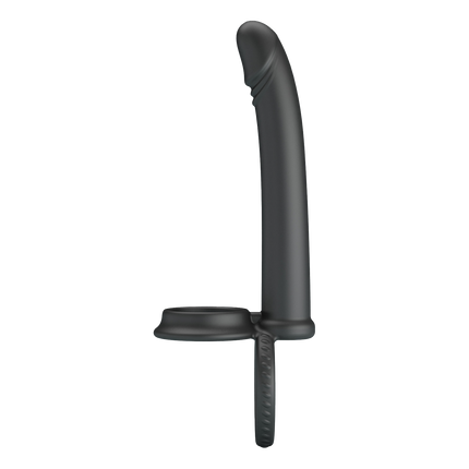 Pretty Love - Moses - Cock en Ball Ring Dildo - Zwart-Rimbastore.com