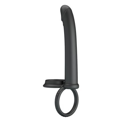 Pretty Love - Moses - Cock en Ball Ring Dildo - Zwart-Rimbastore.com
