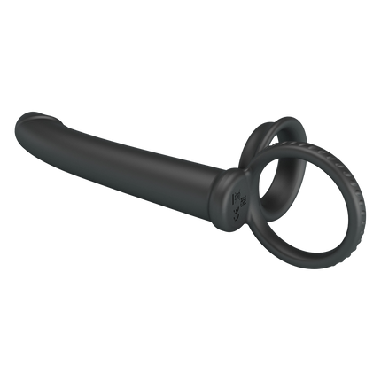 Pretty Love - Moses - Cock en Ball Ring Dildo - Zwart-Rimbastore.com