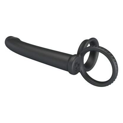 Pretty Love - Moses - Cock en Ball Ring Dildo - Zwart-Rimbastore.com
