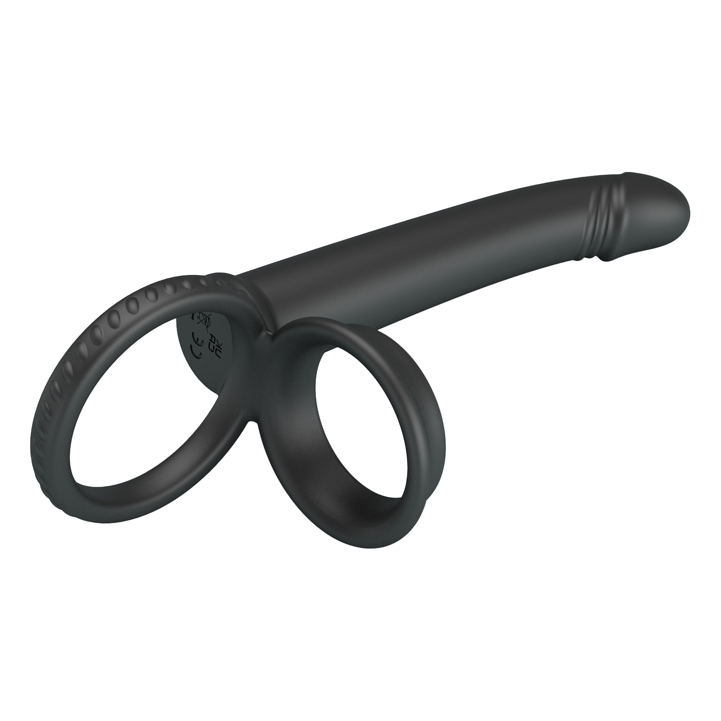 Pretty Love - Moses - Cock en Ball Ring Dildo - Zwart-Rimbastore.com