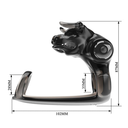 Pretty Love - Bull Warrior - Penisring - Zwart-Rimbastore.com