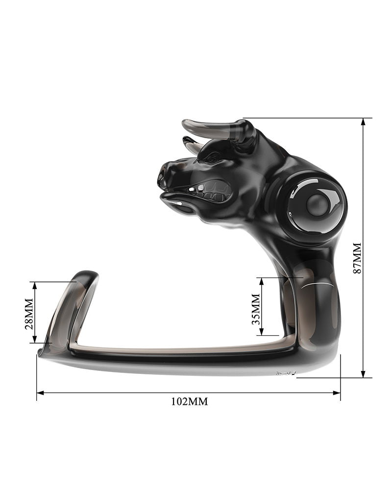 Pretty Love - Bull Warrior - Penisring - Zwart-Rimbastore.com