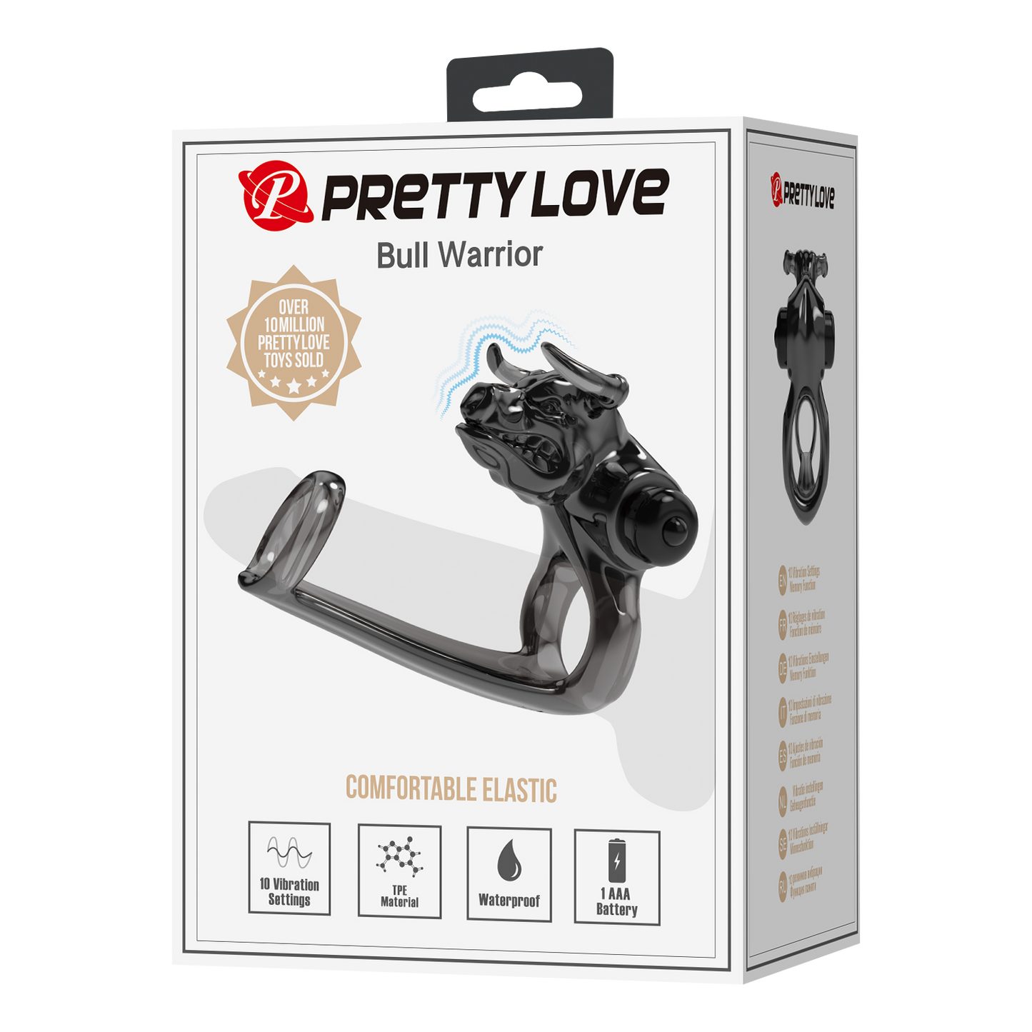Pretty Love - Bull Warrior - Penisring - Zwart-Rimbastore.com
