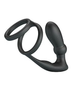 Pretty Love - Emoni - Cockring met Buttplug - Zwart-Rimbastore.com