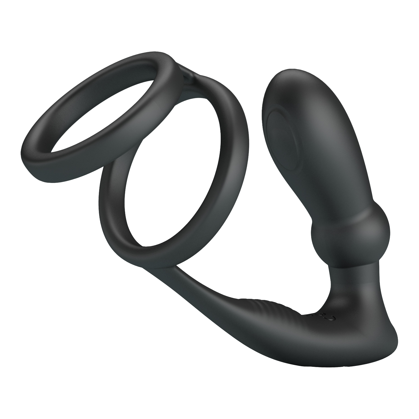 Pretty Love - Emoni - Cockring met Buttplug - Zwart-Rimbastore.com