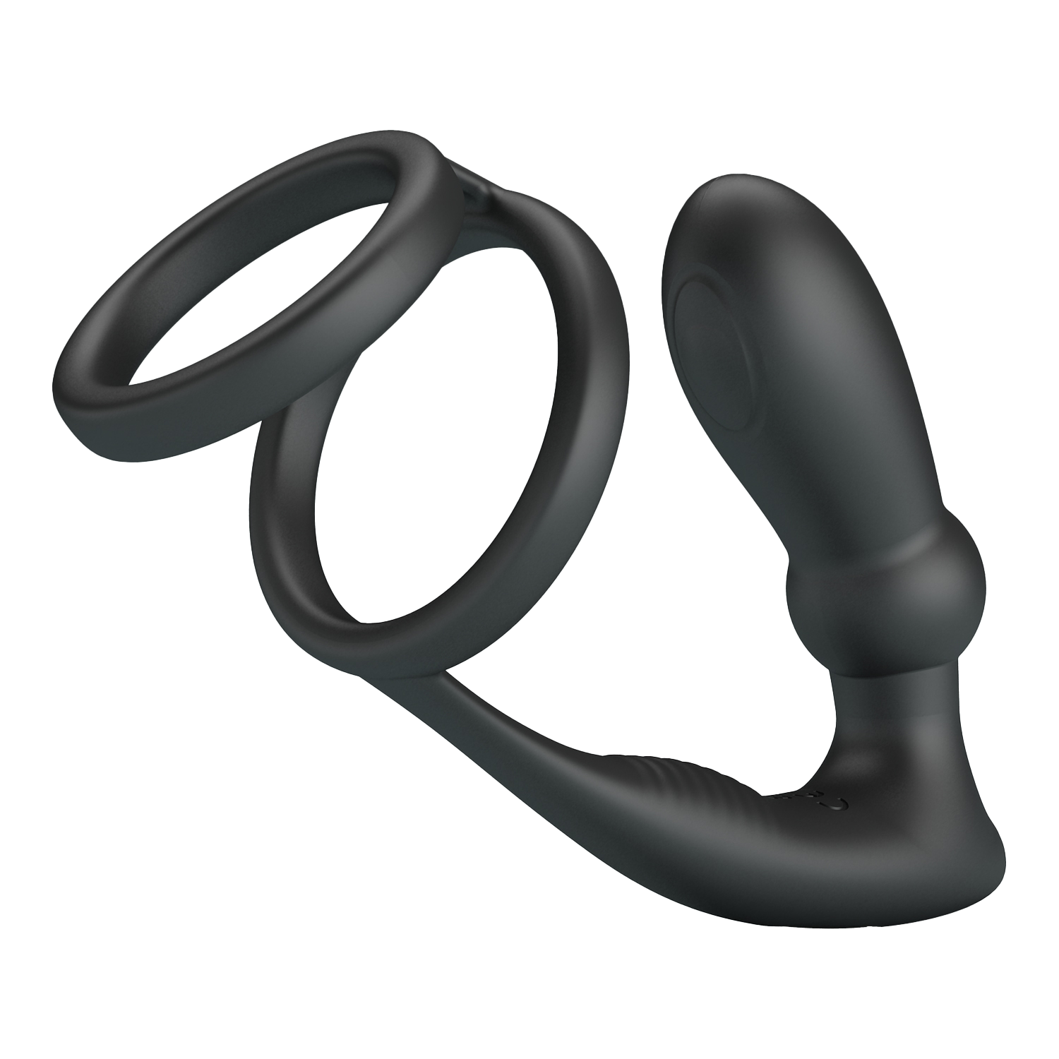 Pretty Love - Emoni - Cockring met Buttplug - Zwart-Rimbastore.com